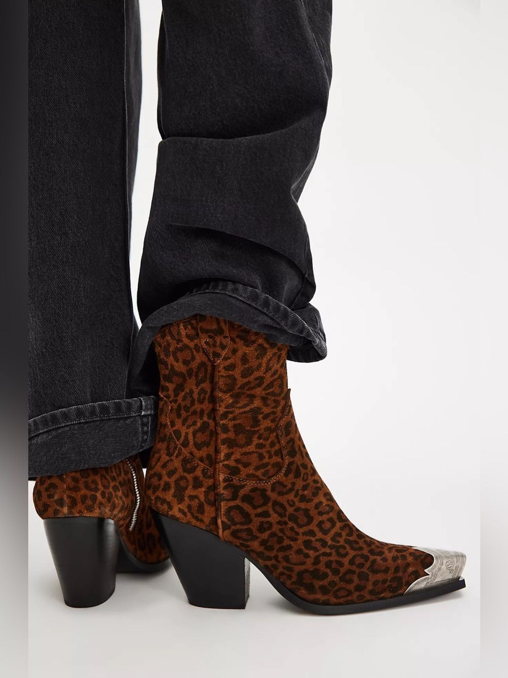New Free People Brayden Leo Western Boots Size 40
